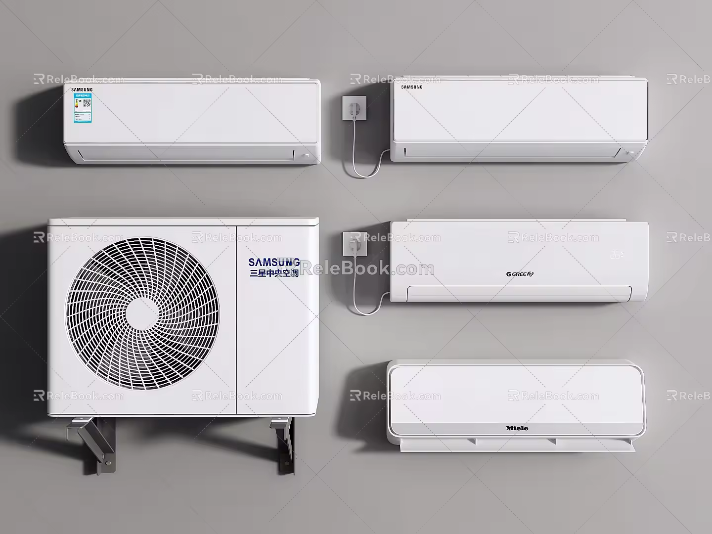 Air Conditioning Air Conditioning Hanging Air Conditioning External Central Air Conditioning 3d model