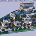 Modern Hotel Building Complex With Contemporary Architectural Design And Green Surroundings