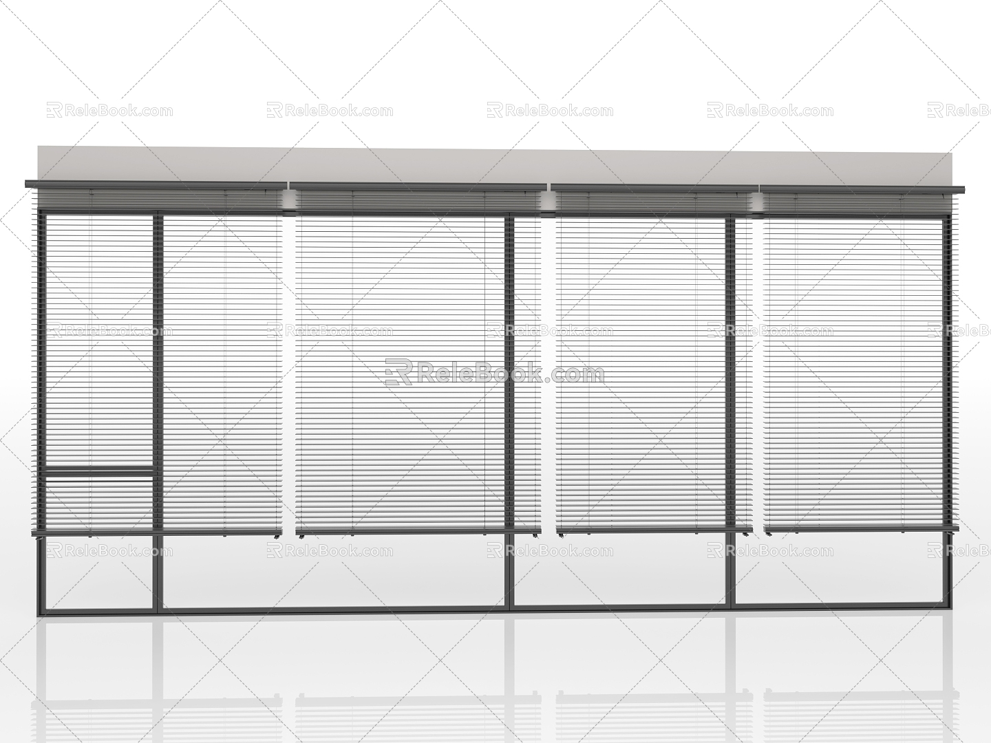 Blinds venetian blinds office blinds ventilation venetian blinds windows 3d model