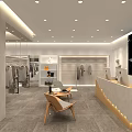 Modern Clothing Store Interior With Mannequins Window Display And Stylish Outfits