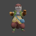 The image focuses on a cartoon otter character without food-related elements, so it's not possible to generate a food-themed title based on the provided picture information.