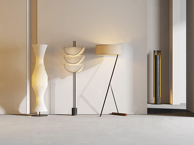 Modern floor lamp 3d model