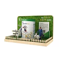 Premium Formula Milk Powder Display With Sheep Figure And Wooden Fence