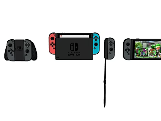 Modern game console Nintendo 3d model