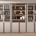 Modern bookcase 3d model
