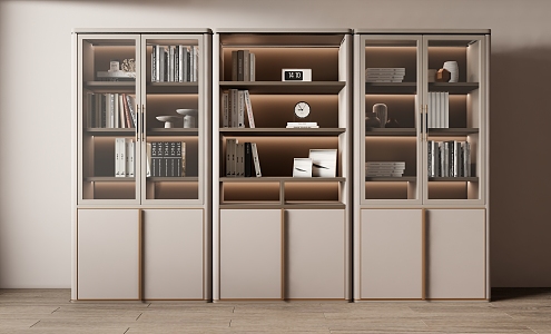 Modern bookcase 3d model