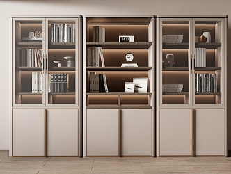 Modern bookcase 3d model