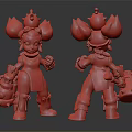 Modern game character Goblin Dwarf 3d model