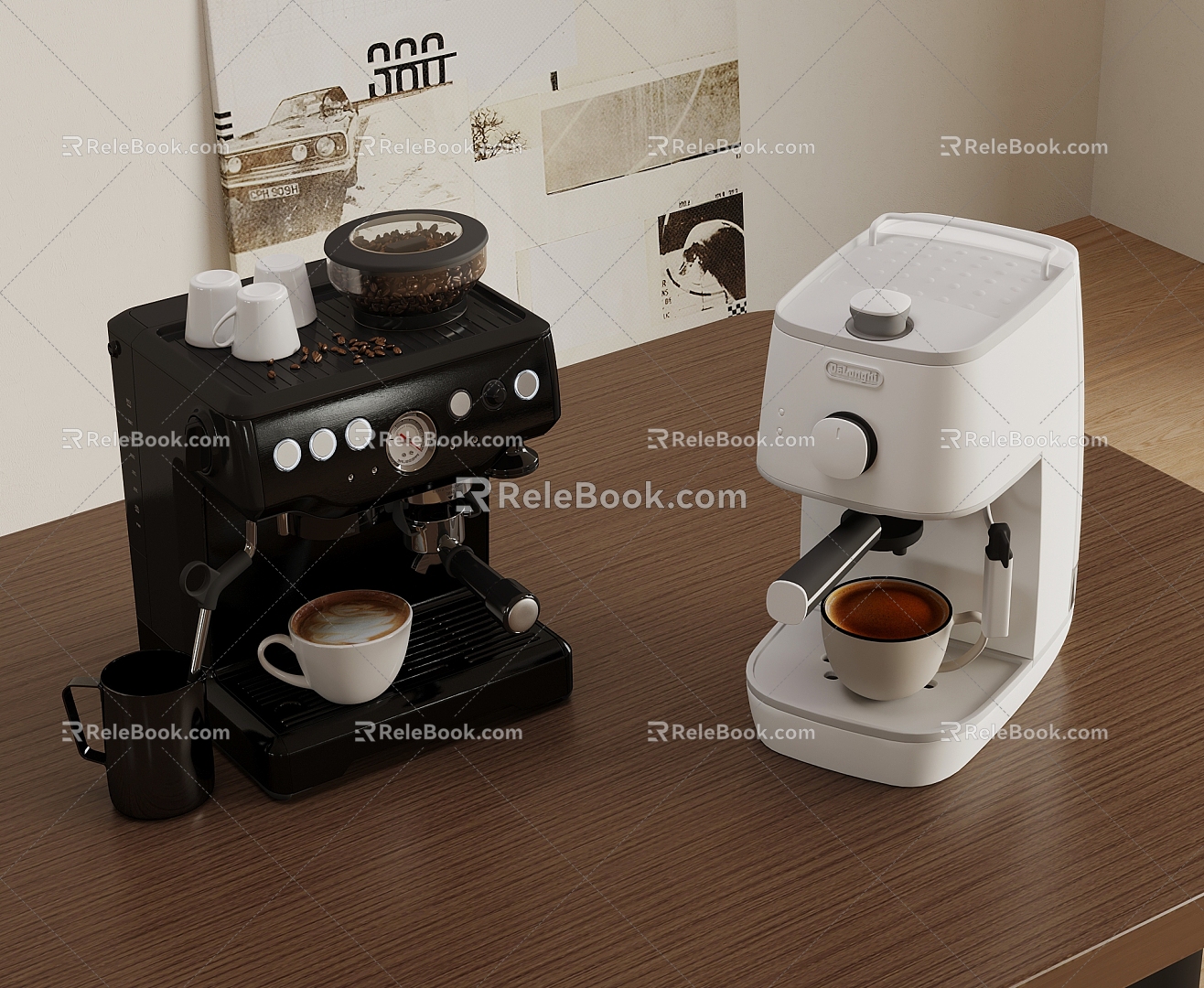 Modern coffee machine 3d model