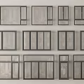 modern window casement window sliding window floor to ceiling window balcony window 3d model