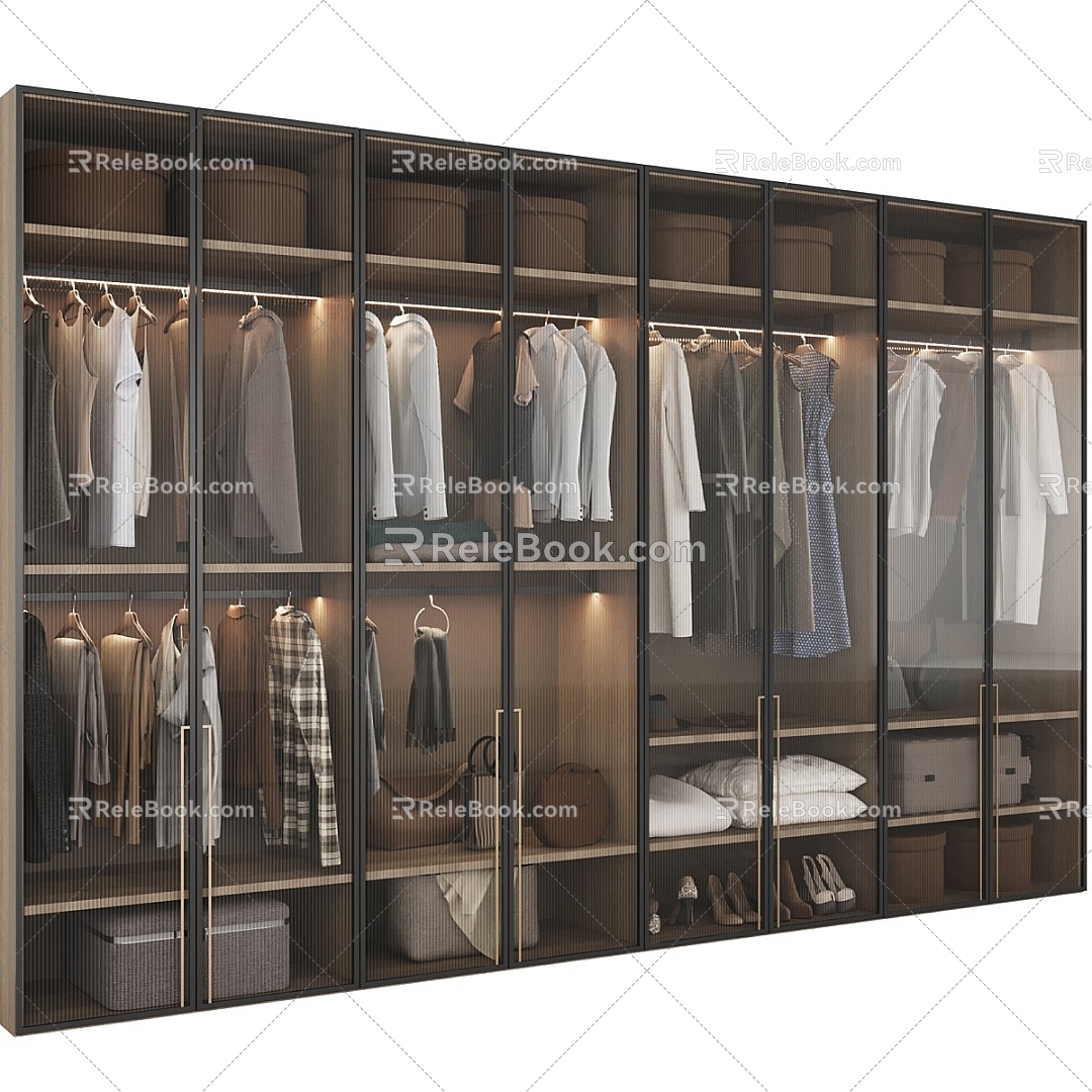 Glass wardrobe 3d model