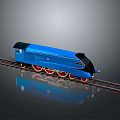 Train Light Rail Metro High Speed Rail EMU Train High Speed Train High Speed Train High Speed Locomotive EMU 3d model