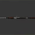Classic AK Rifle Design With Wooden Stock Red Grip And Black Magazine