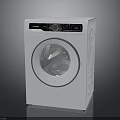 Haier White Front Loading Washing Machine With Digital Control Panel Home Appliance