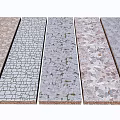 Decorative Garden Paving Slabs With Various Textures And Patterns For Outdoor Use 3d model