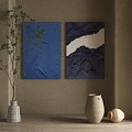 Quiet Wind Decorative Painting 3d model