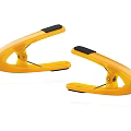 Yellow Plastic Sealing Clips With Black Non Slip Handles For Food Storage