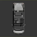 White Modern MPV Car Exterior With Sleek Body And Alloy Wheels