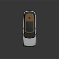 White Luxury SUV With Brown Roof And Black Gold Wheels Front Grille Design