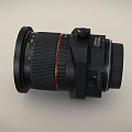 Professional Digital Camera Lens Large Aperture Black Design Red Line Accent Zoom Ring