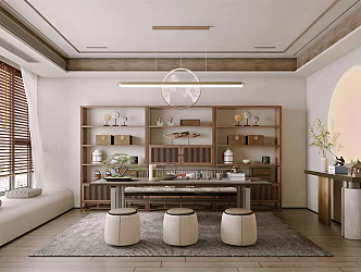 New Chinese Tea Room 3d model