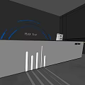 Modern Front Desk Company Front Desk 3d model