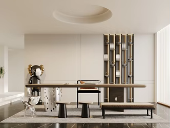 Modern study 3d model