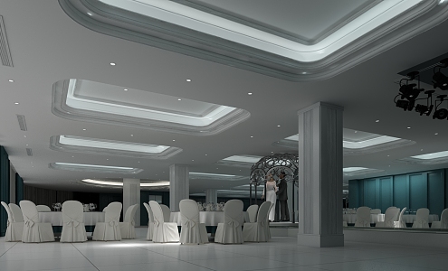 Jane Europe Banquet Hall Third Floor Wedding Hall 3d model