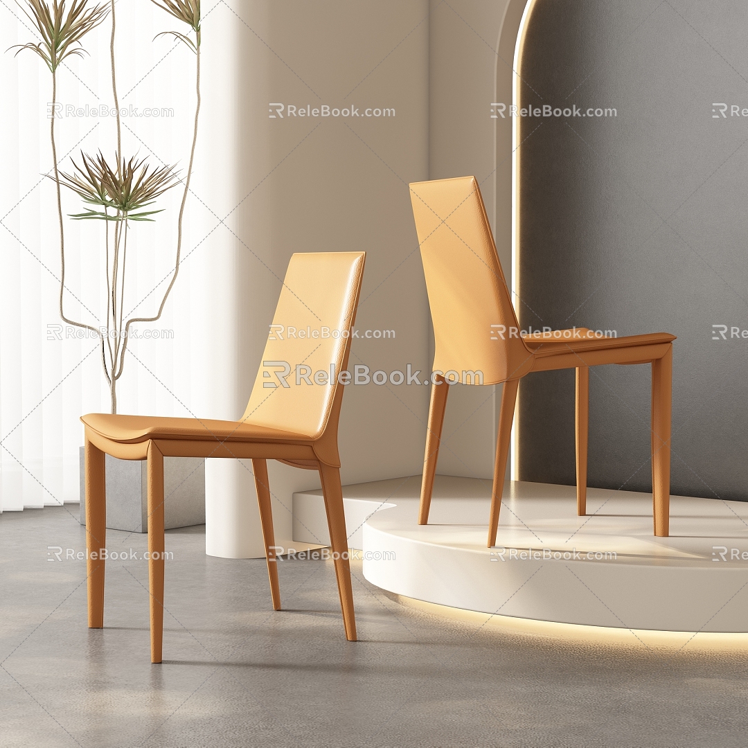 Dining Chair Leisure Chair 3d model