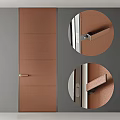 Various Modern Door Panel Designs With Different Textures And Surface Finishes 3d model