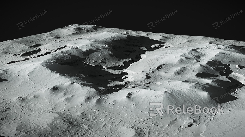 Moon Landscape Moon Ground Moon Mars Ground Mars Terrain Moon Mountain Moon Lander model