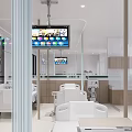 Hospital Outpatient Clinic Interior With Doors And Walls
