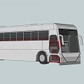 Modern City Bus With White Exterior Multiple Windows And Passenger Seats