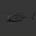 Advanced Space Exploration Helicopter With Transparent Cockpit Rotors And Dark Background