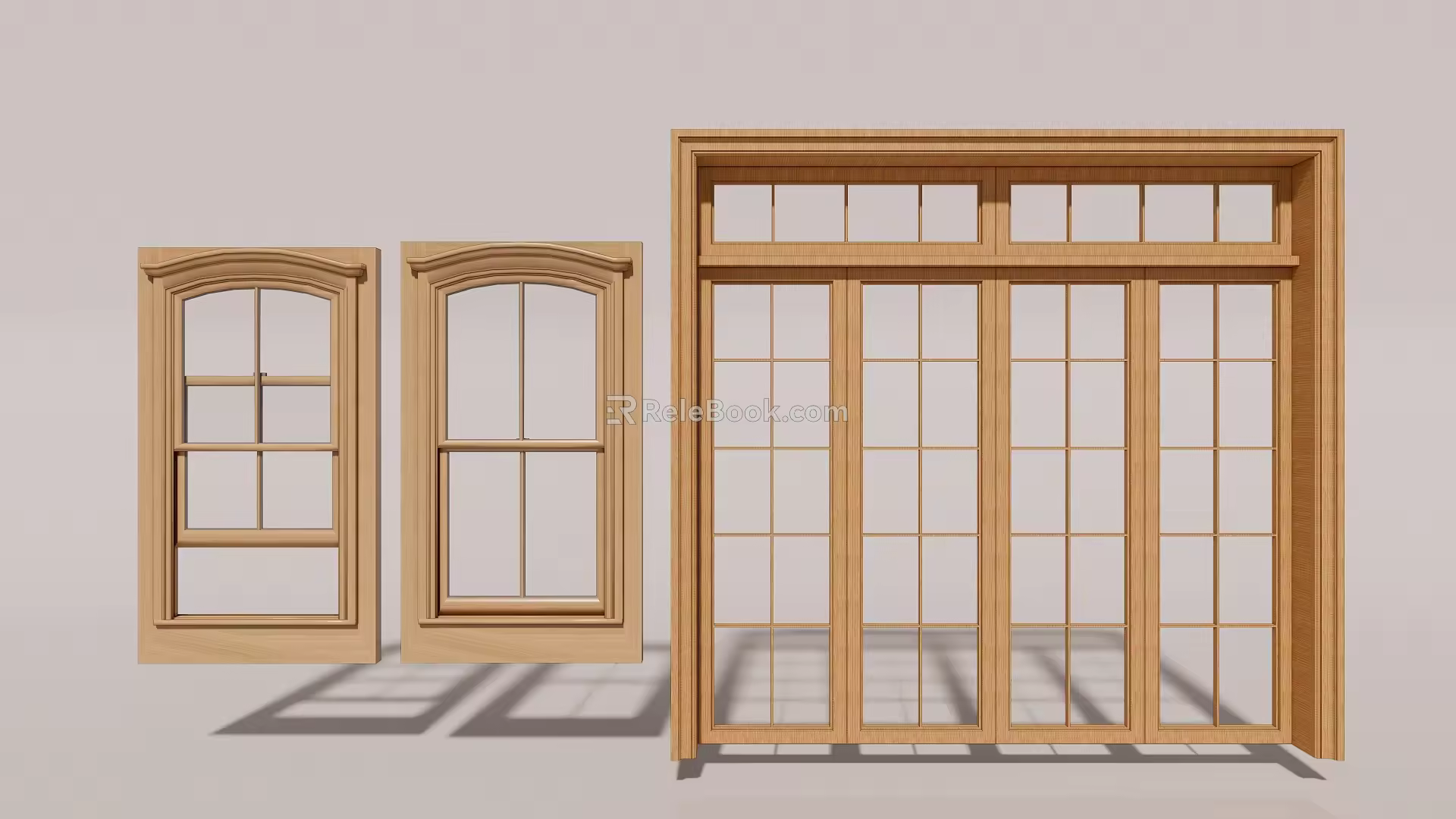 Nordic sliding window 3d model