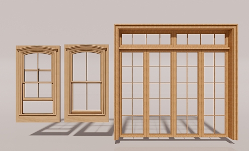 Nordic sliding window 3d model