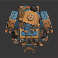 Industrial LOFT Robot Transformers Gauda Warrior Gauda Mecha Warrior 3d model