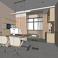 Modern Hospital Outpatient Clinic Interior With Reception Desk Patient Seats And Medical Consultation Area