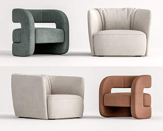 Modern Poliform Single Sofa 3d model