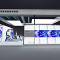 Metaverse Smart Digital Sports Exhibition Booth With Large Screens And Interactive Displays