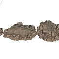 Decorative Natural Stone And Wood Pieces With Artistic Textured Surfaces