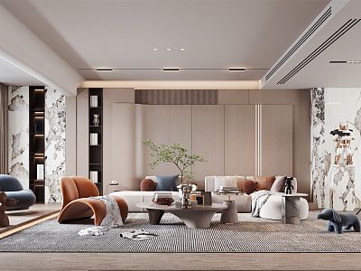 modern living room model