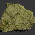 Golden Shiny Natural Mineral Specimen With Crystalline Texture On Dark Background