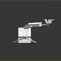 laser tower turret turntable sci-fi tower defense game tower defense sci-fi turret game turret game turret 3d model