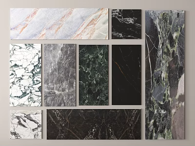 Marble Pattern Wall Paneling Styles For Interior Design 3d model