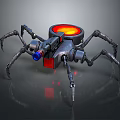 Robot Spider Robot Mecha Spider Science Fiction Spider Mechanical Spider Battery Spider Tower Defense 3d model