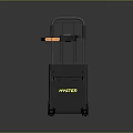 Black Hyster Industrial Pallet Forklift With Handle And Fork Structure