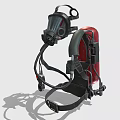 Industrial Protective Gas Mask Respirator With Straps And Breathing Apparatus