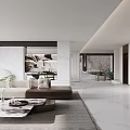 Modern Living Room Interior With Dark Wood Walls Black Armchairs And Marble Coffee Table