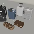 Various Luggage Collection With Suitcases Travel Bags And Different Color Styles
